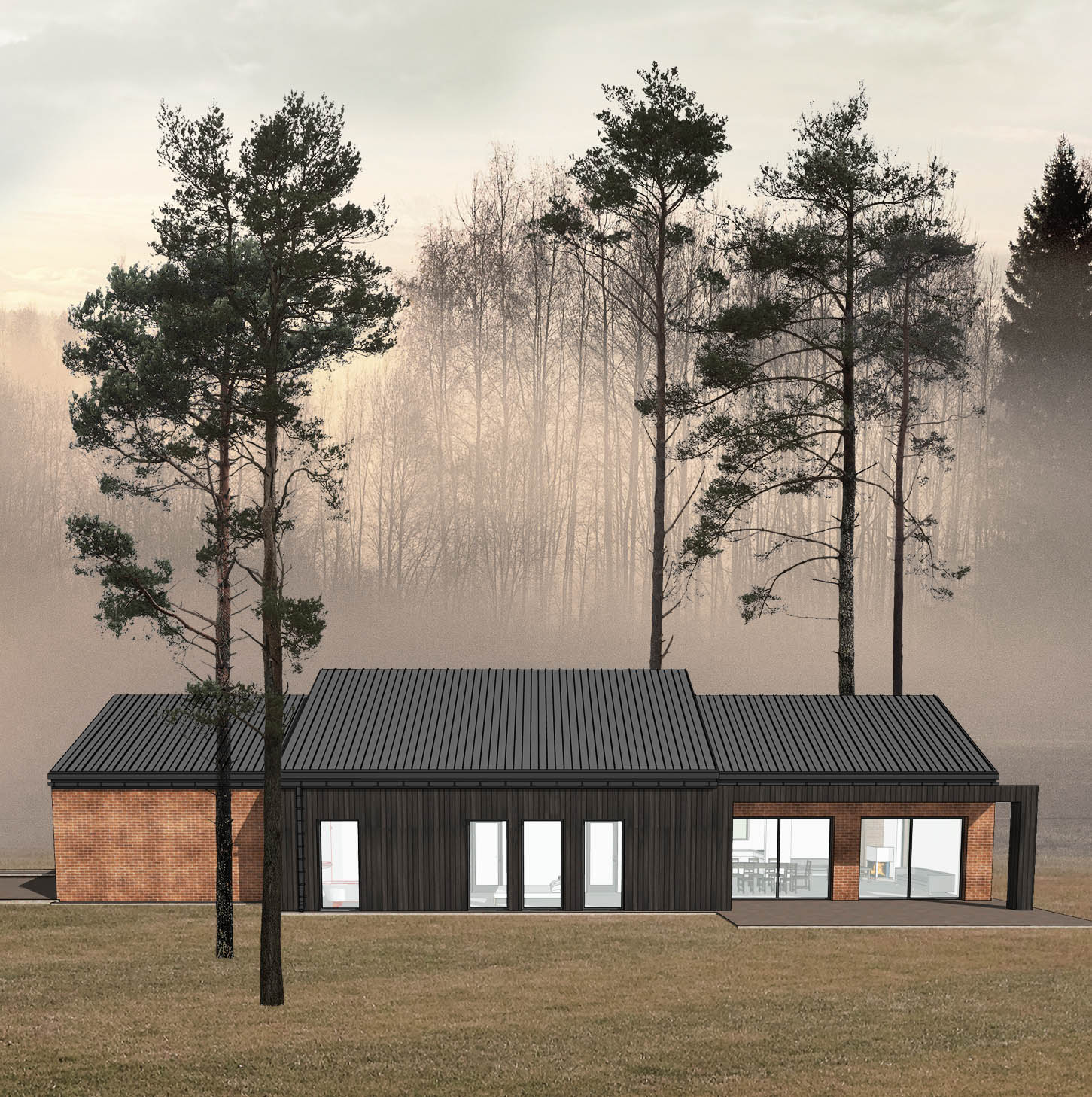 Energooszczędny dom na wąską działkę