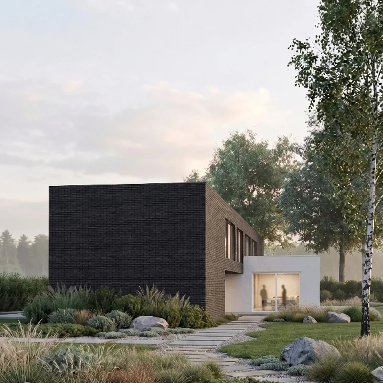 Projekt domu wśród miejskiego zgiełku 170 m² | Białystok
