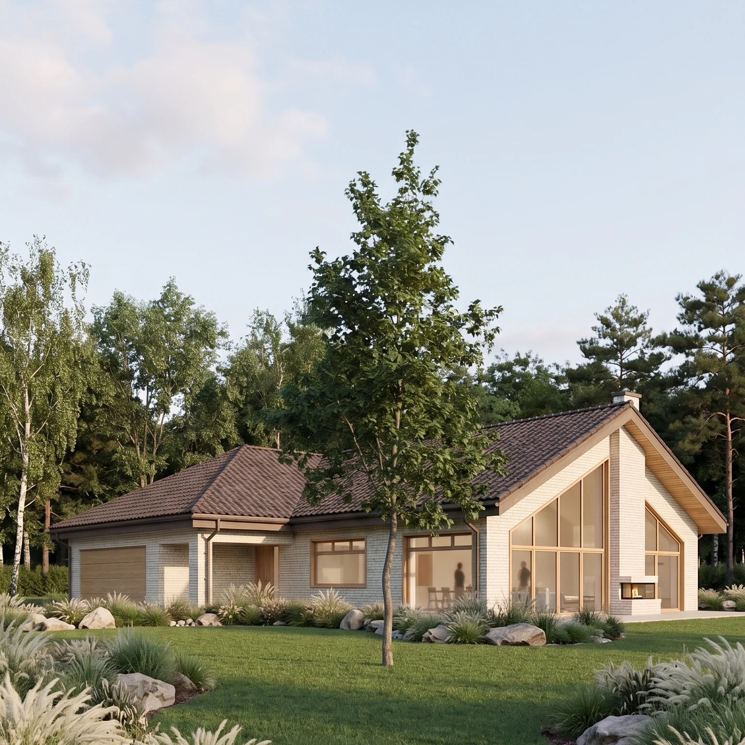 Projekt ponadczasowego parterowego domu 180 m² | Zabłudów