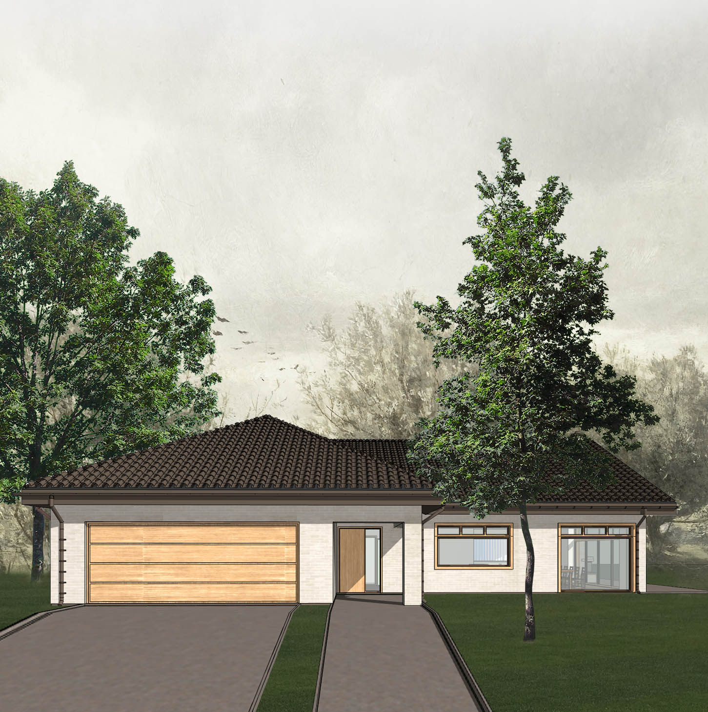 Dom, który wyrasta z ziemi jak opowieść.