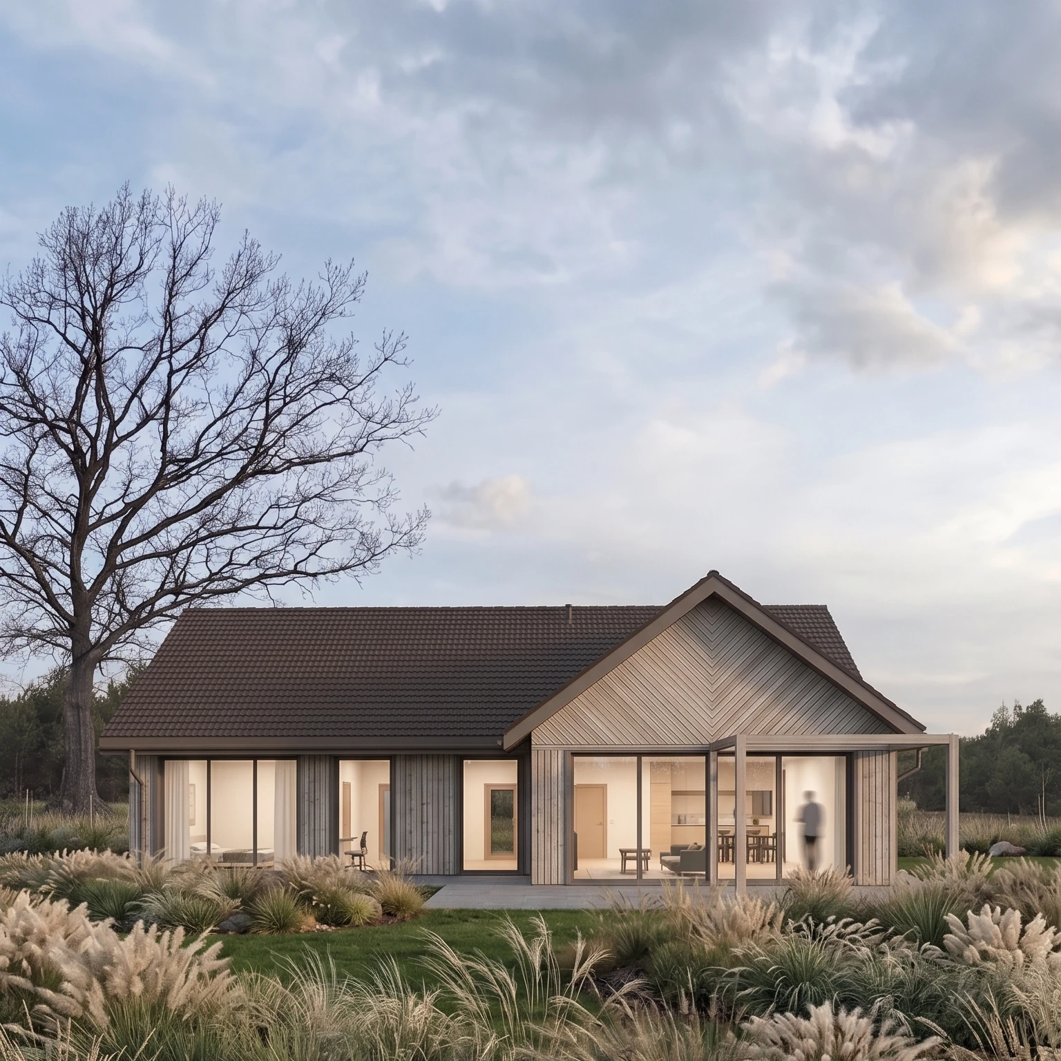 Projekt domu pasywnego 136 m² | Augustów | MK Archistudio
